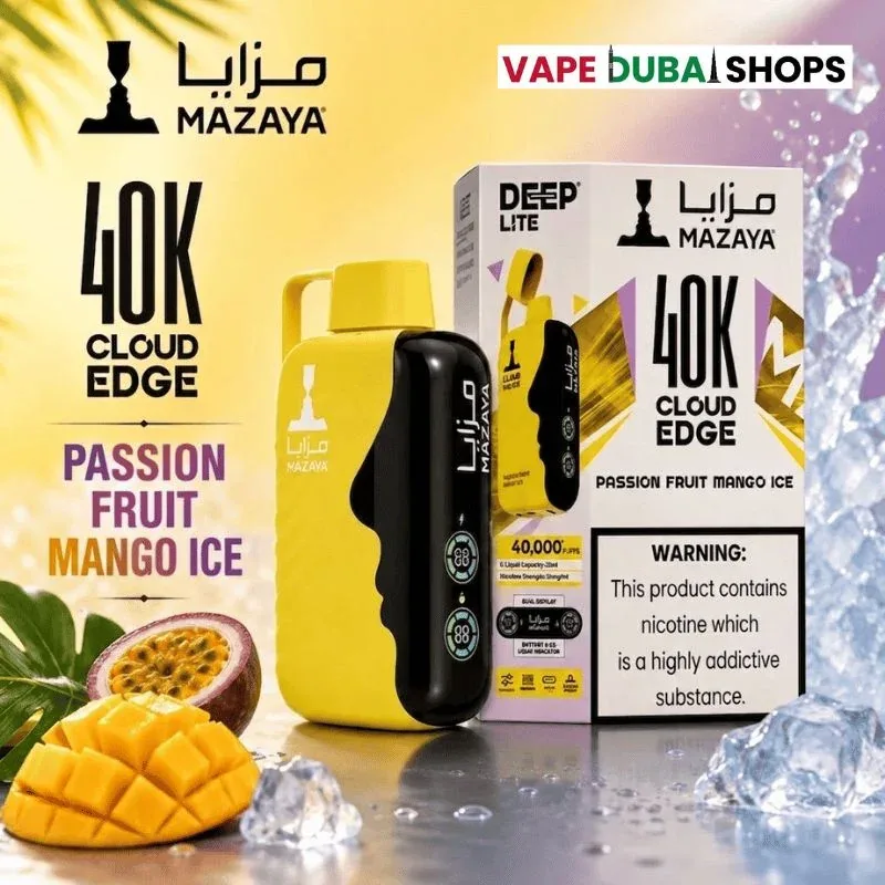 Mazaya-40k-Deep-Lite-20mg-Disposable-Vape-in-Dubai-passion-fruit-mango-ice