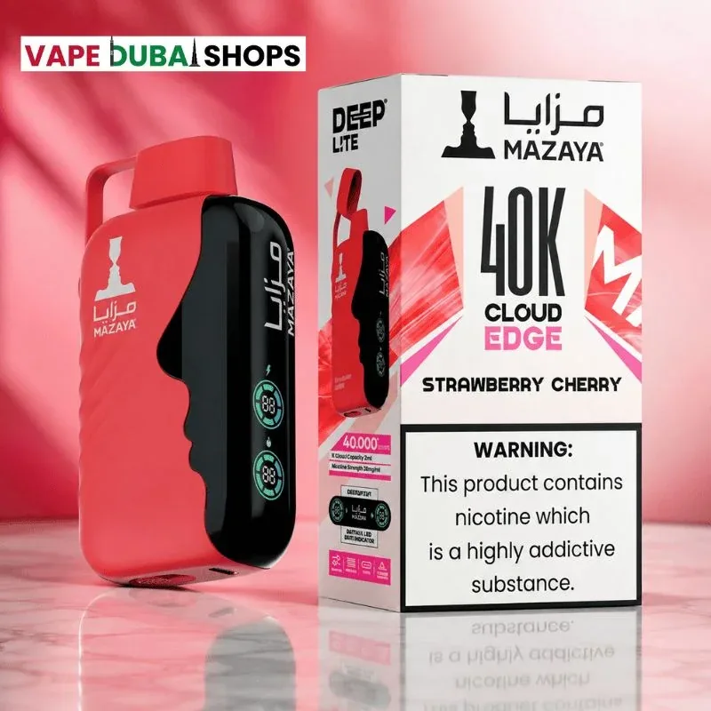 Mazaya-40k-Deep-Lite-20mg-Disposable-Vape-in-Dubai-strawberry-cherry.