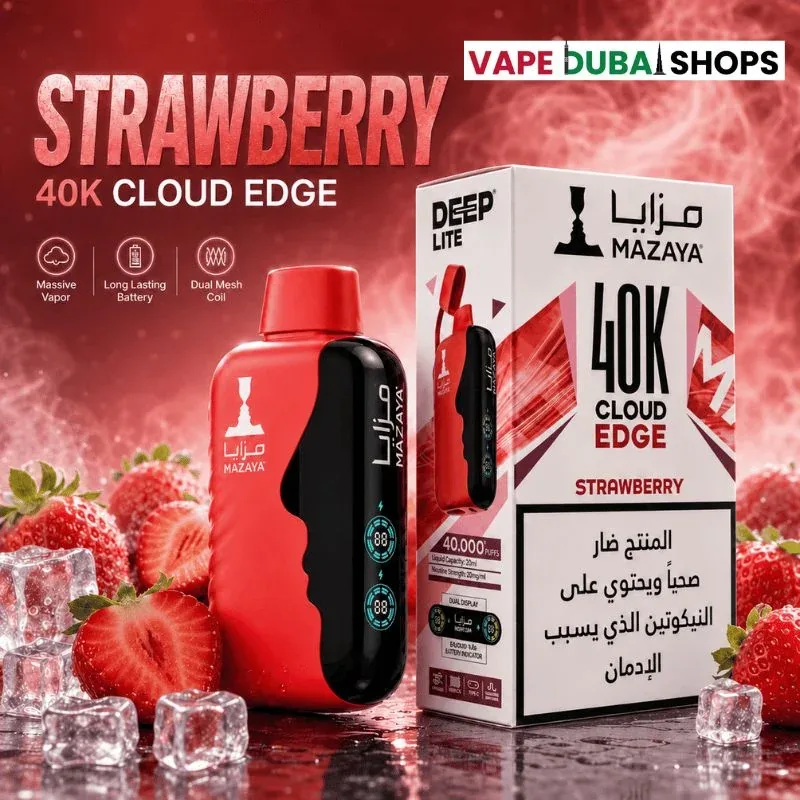 Mazaya-40k-Deep-Lite-20mg-Disposable-Vape-in-Dubai-strawberry.
