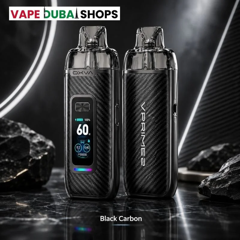 OXVA-VPrime-2-Pod-Vape-Kit-60W-in-DUBAI-UAE-Black-Carbon.