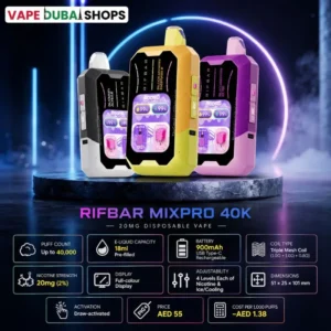 Rifbar-Mixpro-40K-20mg-Disposable-Vape-in-UAE