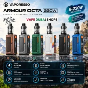 Vaporesso Armour OCTA 220W Vape Kit Dubai