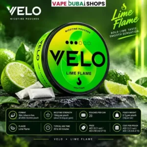 VELO Lime Flame Nicotine Pouches 10mg