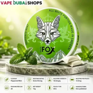 White Fox Peppered Mint Nicotine Pouches