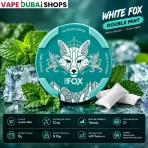 White Fox Double Mint 12mg Nicotine Pouches