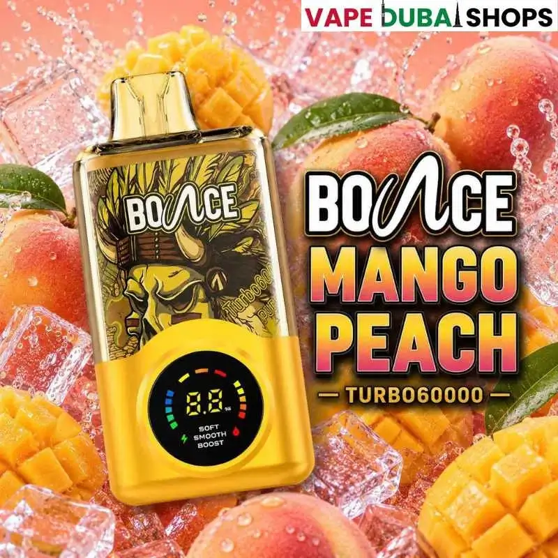 Bounce Turbo 60000 Puffs 20mg Disposable Vape-Mango peach