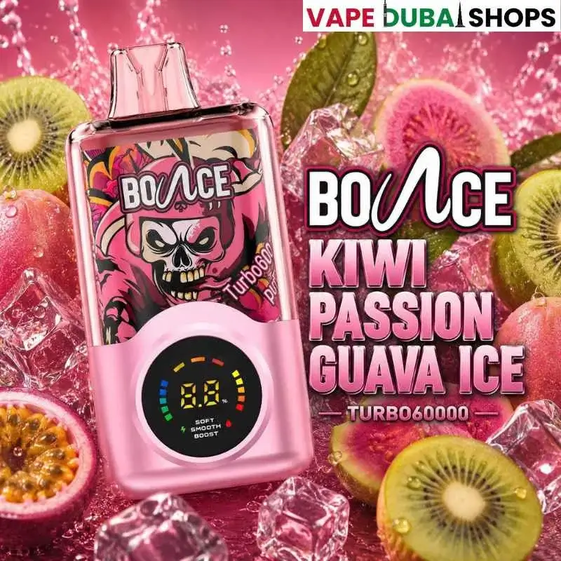 Bounce Turbo 60000 Puffs 20mg Disposable Vape-kiwi passion guava ice