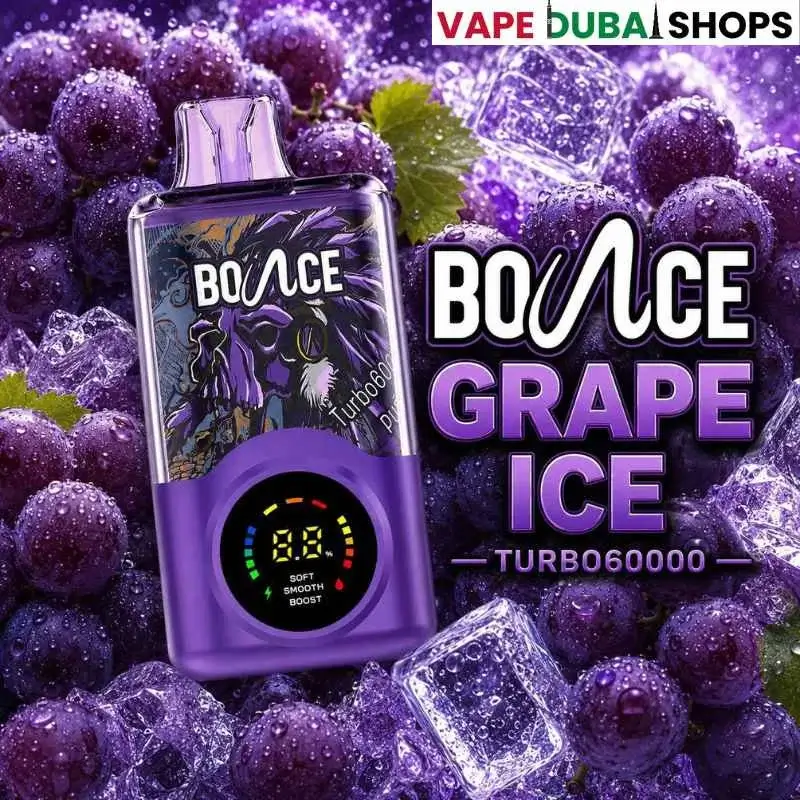 Bounce Turbo 60000 Puffs 20mg Disposable Vape-grape ice