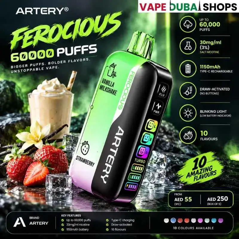 Artery Ferocious 60000 Puffs Disposable Vape