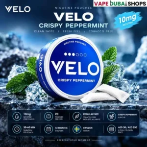 Velo Crispy Peppermint 10mg Nicotine Pouches