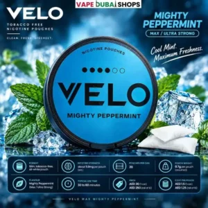 VELO Max Mighty Peppermint Nicotine Pouches (Ultra Strong)