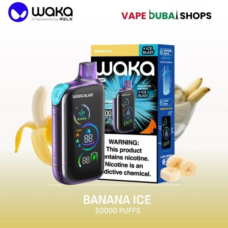 Waka-Blast-50000-Puffs-Disposable-Vape-50mg-in-the-UAE-BANANA-ICE