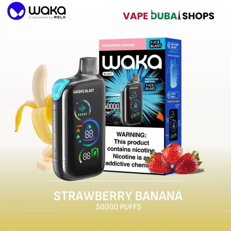 Waka-Blast-50000-Puffs-Disposable-Vape-50mg-in-the-UAE-STRAWBERRY-BANANA