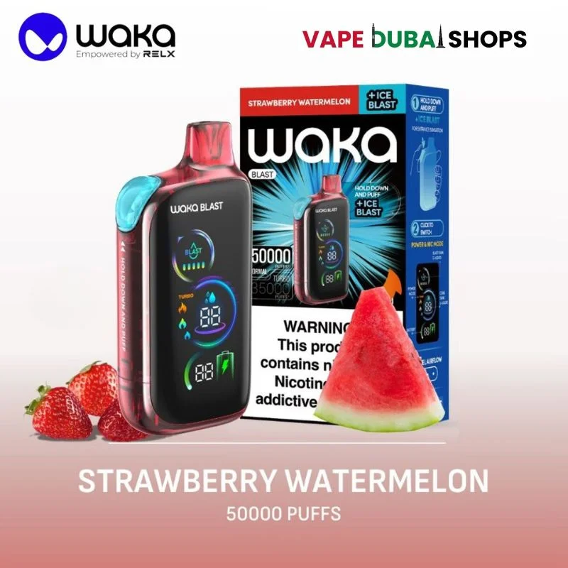 Waka-Blast-50000-Puffs-Disposable-Vape-50mg-in-the-UAE-STRAWBERRY-WATERMELON