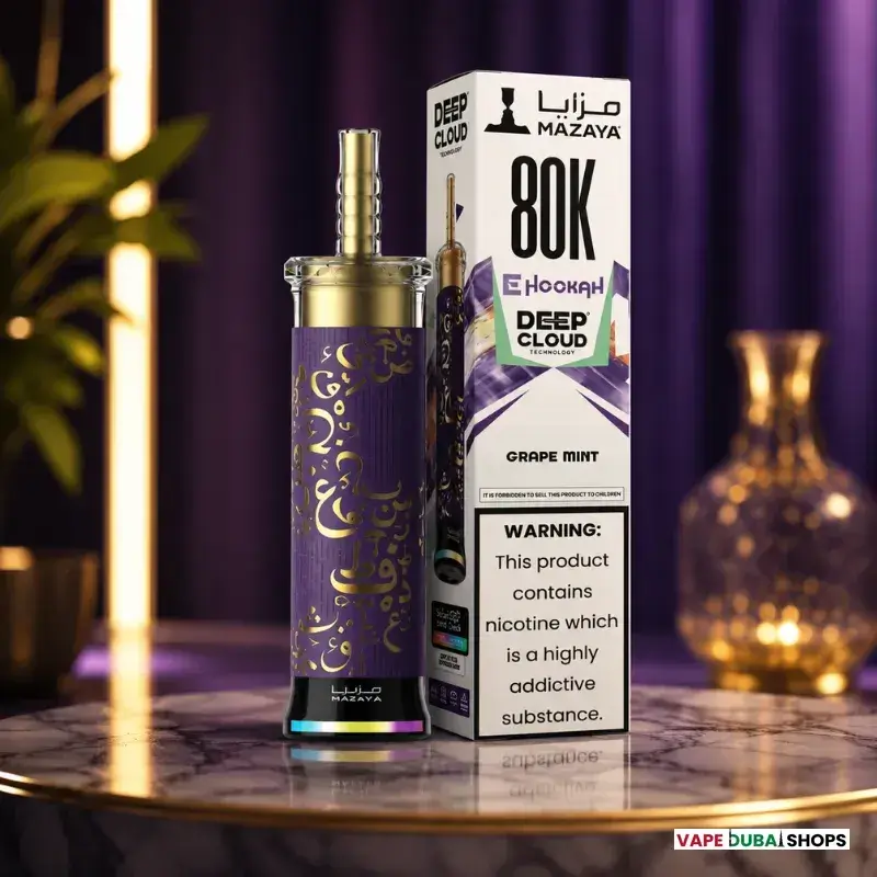 mazaya-ehookah-deep-cloud-80000-puffs-disposable-grape-mint