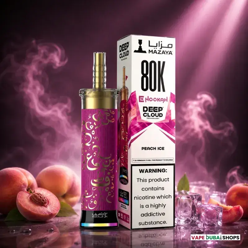mazaya-ehookah-deep-cloud-80000-puffs-disposable-peach-ice