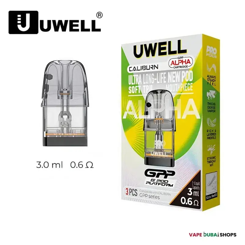 uwell-gpp-alpha-pod-cartridge-3ml-0.6-ohm