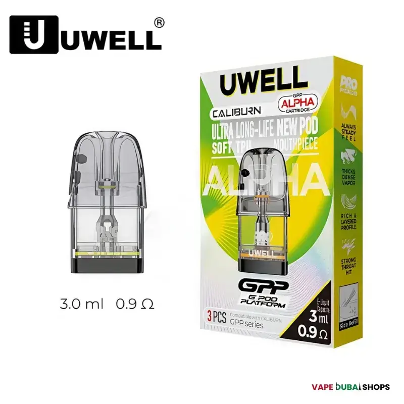 uwell-gpp-alpha-pod-cartridge-3ml-0.9-ohm